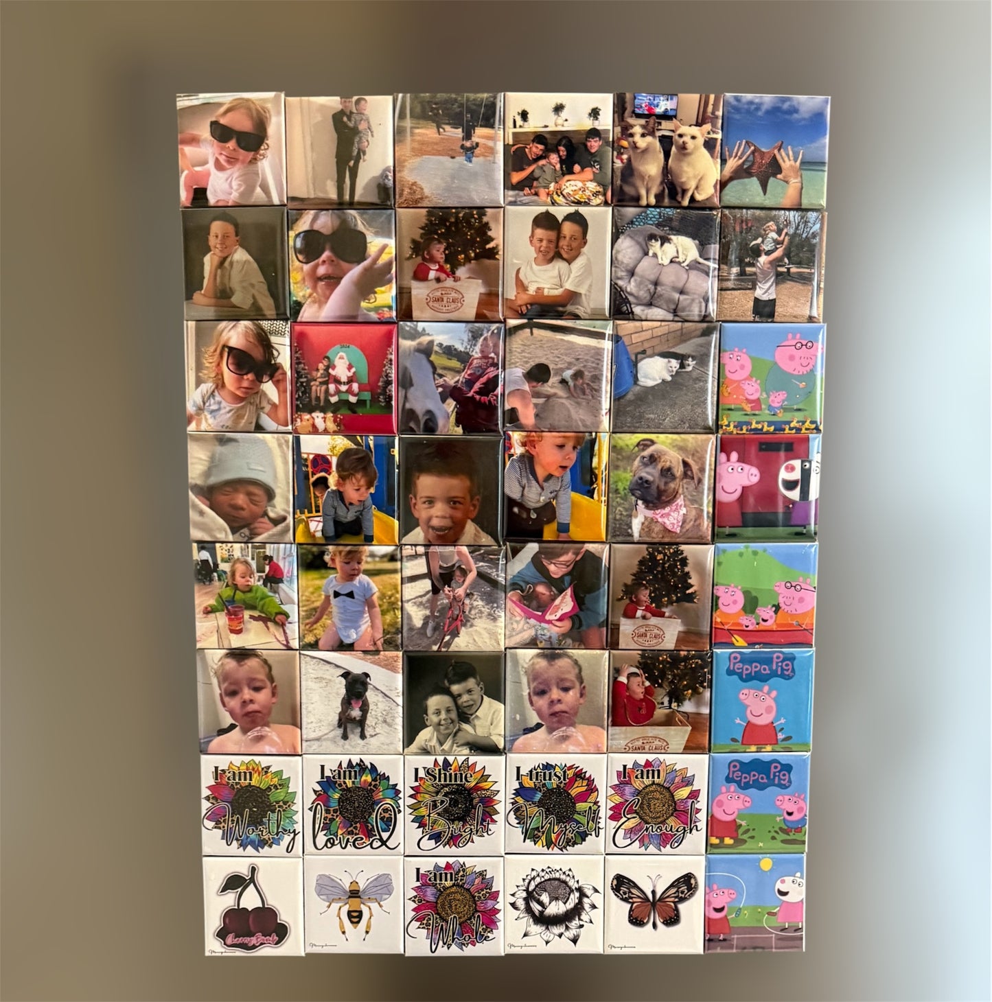 Custom Photo Magnet Set – Handmade Personalised Gift (9–30 Magnets)